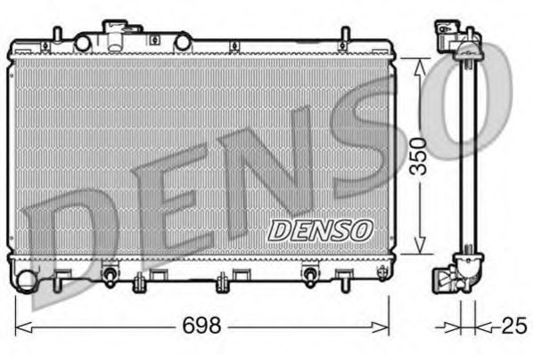 DENSO DRM36011 Радиатор, охлаждение двигателя для SUBARU LIBERTY OUTBACK (Субару Либэртъ аутбэк) DENSO DRM36011 Радиатор, охлаждение двигателя для SUBARU LIBERTY OUTBACK (Субару Либэртъ аутбэк)
