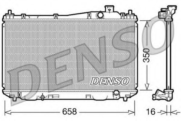 DENSO DRM40009 Радиатор, охлаждение двигателя 