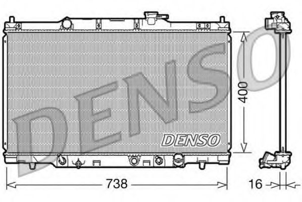 DENSO DRM40012 Радиатор, охлаждение двигателя 