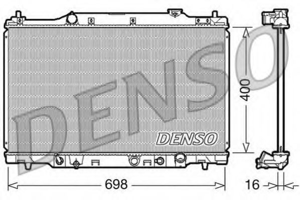 DENSO DRM40016 Радиатор, охлаждение двигателя 