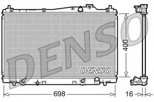 DENSO DRM40017 Радиатор, охлаждение двигателя 