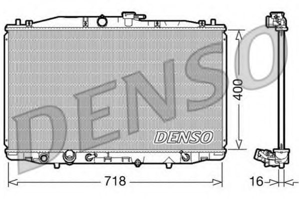 DENSO DRM40023 Радиатор, охлаждение двигателя 