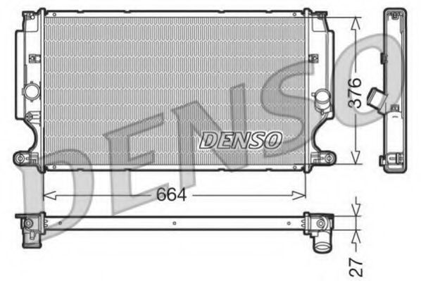 DENSO DRM50024 Радиатор, охлаждение двигателя для TOYOTA (Тойота/тоета) DENSO DRM50024 Радиатор, охлаждение двигателя для TOYOTA (Тойота/тоета)