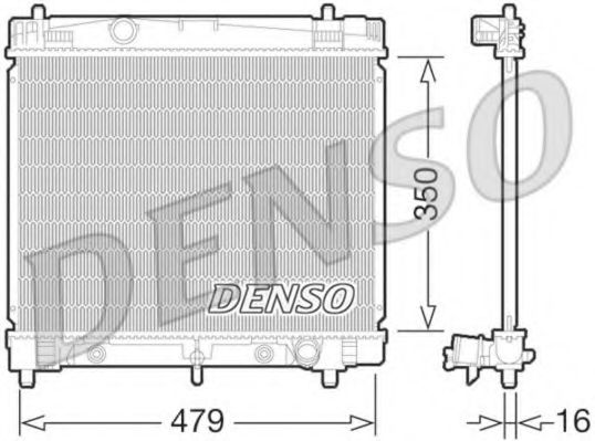 DENSO DRM50070 Радиатор, охлаждение двигателя для TOYOTA BELTA (Тойота/тоета Бэлта) DENSO DRM50070 Радиатор, охлаждение двигателя для TOYOTA BELTA (Тойота/тоета Бэлта)