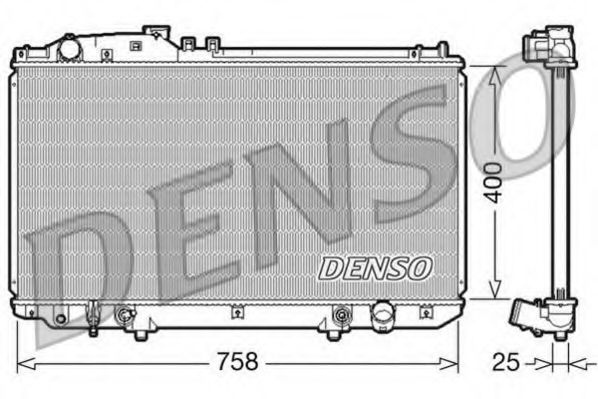 DENSO DRM51006 Радиатор, охлаждение двигателя для LEXUS SOARER (Лексус Соарэр) DENSO DRM51006 Радиатор, охлаждение двигателя для LEXUS SOARER (Лексус Соарэр)