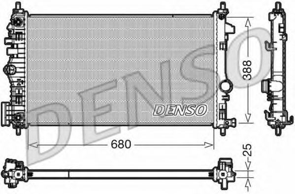DENSO DRM20108 Радиатор, охлаждение двигателя для OPEL (Опель) DENSO DRM20108 Радиатор, охлаждение двигателя для OPEL (Опель)