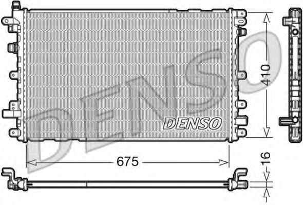 DENSO DRM20113 Радиатор, охлаждение двигателя для OPEL AMPERA (Опель Ампэра) DENSO DRM20113 Радиатор, охлаждение двигателя для OPEL AMPERA (Опель Ампэра)