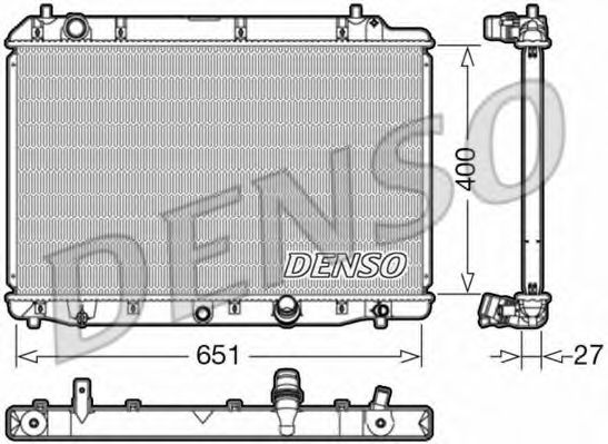DENSO DRM40036 Радиатор, охлаждение двигателя 