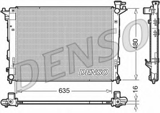 DENSO DRM41006 Радиатор, охлаждение двигателя 
