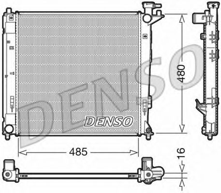 DENSO DRM41008 Радиатор, охлаждение двигателя 