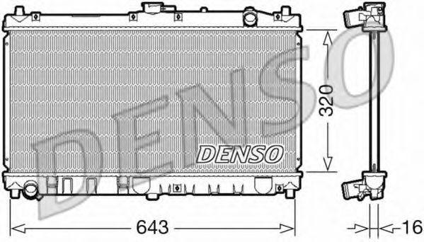 DENSO DRM44031 Радиатор, охлаждение двигателя для MAZDA MIATA II (Мазда Миата 2) DENSO DRM44031 Радиатор, охлаждение двигателя для MAZDA MIATA II (Мазда Миата 2)
