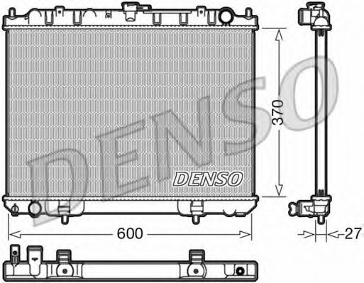 DENSO DRM46039 Радиатор, охлаждение двигателя 