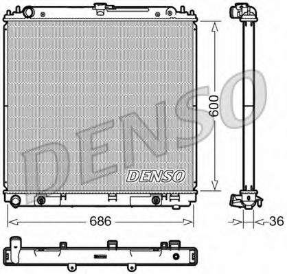 DENSO DRM46042 Радиатор, охлаждение двигателя 