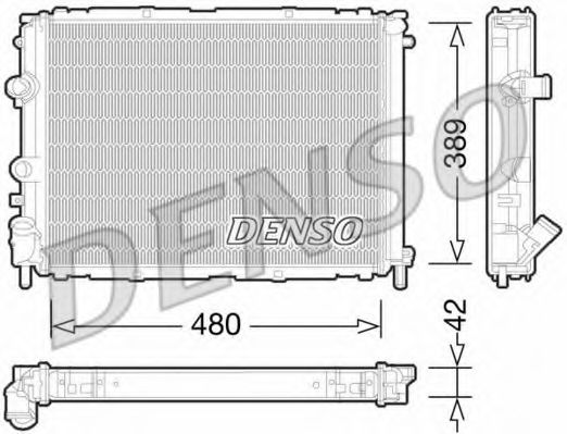 DENSO DRM23033 Радиатор, охлаждение двигателя для RENAULT SYMBOL I (Рено Съмбол и) DENSO DRM23033 Радиатор, охлаждение двигателя для RENAULT SYMBOL I (Рено Съмбол и)