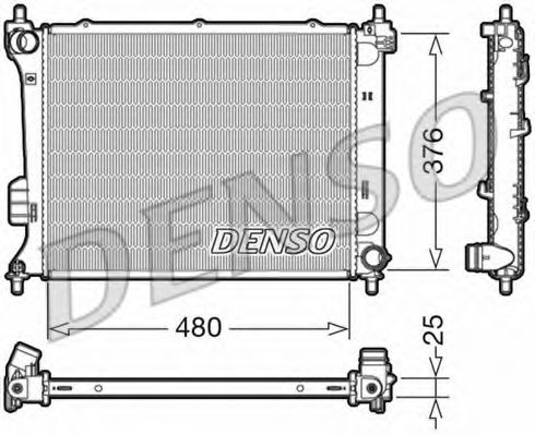 DENSO DRM41011 Радиатор, охлаждение двигателя для HYUNDAI (Хендай) DENSO DRM41011 Радиатор, охлаждение двигателя для HYUNDAI (Хендай)