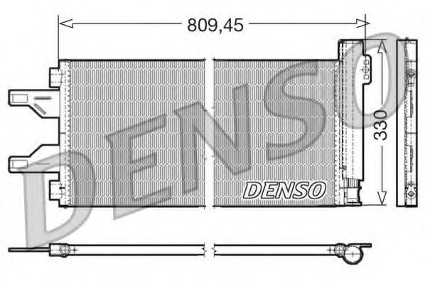DENSO DCN07050 Конденсатор, кондиционер для CITROëN (Cитроëн) DENSO DCN07050 Конденсатор, кондиционер для CITROëN (Cитроëн)