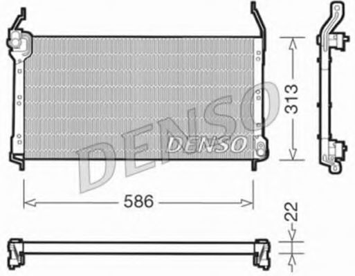 DENSO DCN09014 Конденсатор, кондиционер для FIAT MAREA (Фиат Мареа) DENSO DCN09014 Конденсатор, кондиционер для FIAT MAREA (Фиат Мареа)