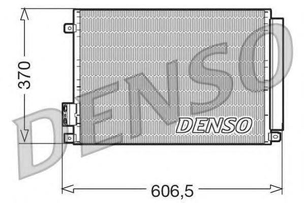 DENSO DCN09045 Конденсатор, кондиционер для FIAT 500 (Фиат 500) DENSO DCN09045 Конденсатор, кондиционер для FIAT 500 (Фиат 500)