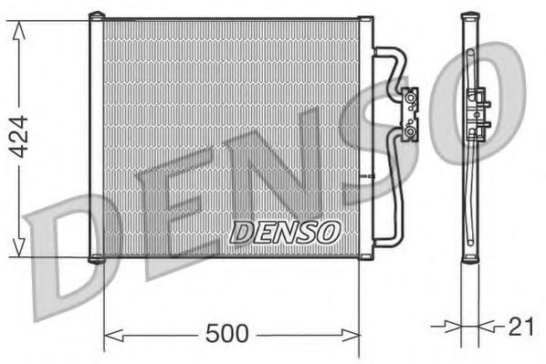 DENSO DCN05007 Конденсатор, кондиционер для BMW 7 (Бмв 7) DENSO DCN05007 Конденсатор, кондиционер для BMW 7 (Бмв 7)