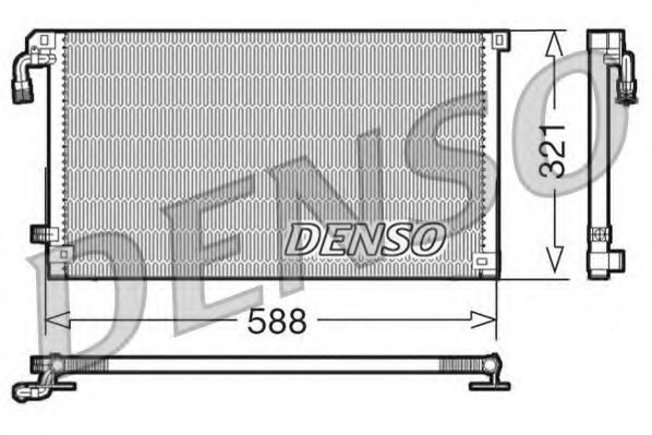 DENSO DCN07004 Конденсатор, кондиционер для CITROëN (Cитроëн) DENSO DCN07004 Конденсатор, кондиционер для CITROëN (Cитроëн)