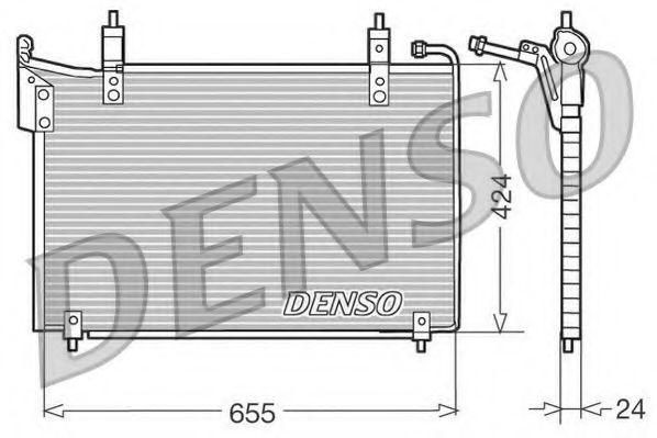 DENSO DCN11005 Конденсатор, кондиционер для JAGUAR VANDEN PLAS (Ягуар Vандэн плас) DENSO DCN11005 Конденсатор, кондиционер для JAGUAR VANDEN PLAS (Ягуар Vандэн плас)