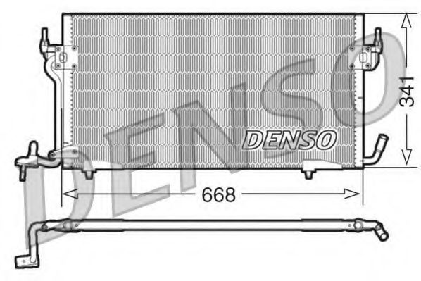 DENSO DCN21011 Конденсатор, кондиционер для PEUGEOT (Пежо) DENSO DCN21011 Конденсатор, кондиционер для PEUGEOT (Пежо)