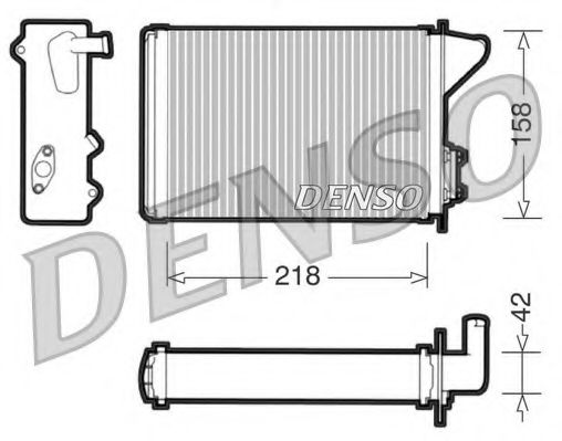 DENSO DRR09040 Теплообменник, отопление салона для FIAT DUNA (Фиат Дуна) DENSO DRR09040 Теплообменник, отопление салона для FIAT DUNA (Фиат Дуна)