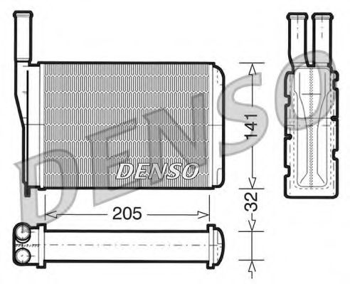 DENSO DRR23010 Теплообменник, отопление салона для RENAULT ENCORE (Рено Энcорэ) DENSO DRR23010 Теплообменник, отопление салона для RENAULT ENCORE (Рено Энcорэ)