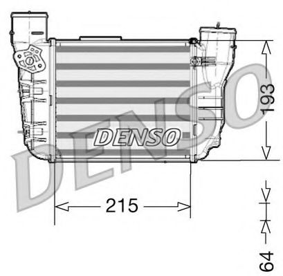 DENSO DIT02020 Интеркулер 