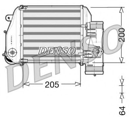 DENSO DIT02024 Интеркулер 