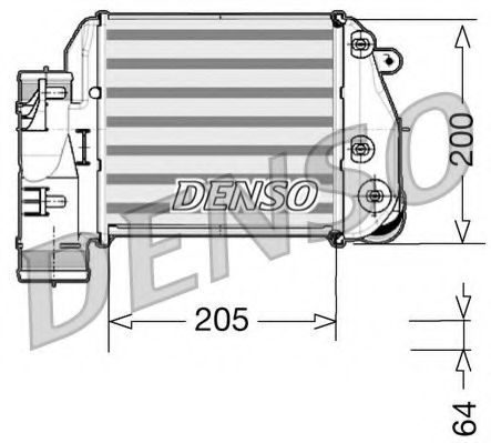 DENSO DIT02025 Интеркулер 