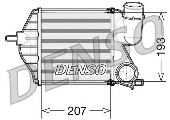 DENSO DIT09102 Интеркулер 