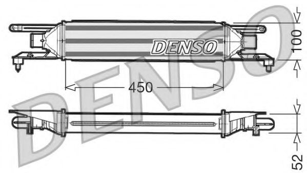 DENSO DIT09106 Интеркулер 