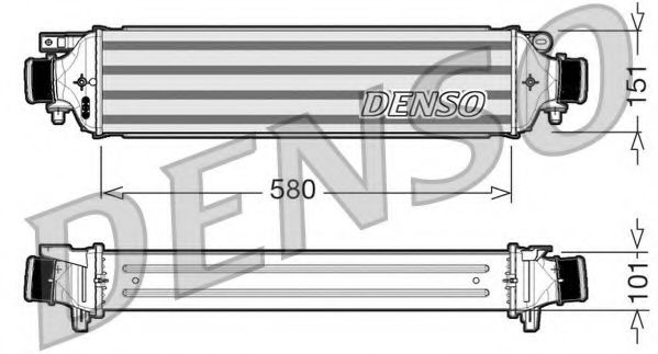 DENSO DIT13002 Интеркулер 