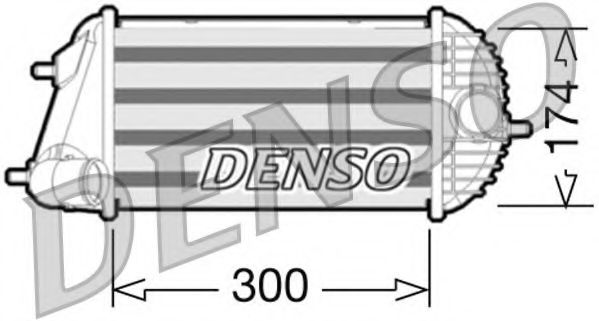 DENSO DIT47001 Интеркулер<br >для транспортных средств с без кондиционером 
