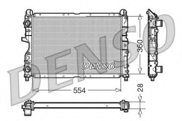 DENSO DRM01003 Радиатор, охлаждение двигателя для FIAT TEMPRA (Фиат Тэмпра) DENSO DRM01003 Радиатор, охлаждение двигателя для FIAT TEMPRA (Фиат Тэмпра)