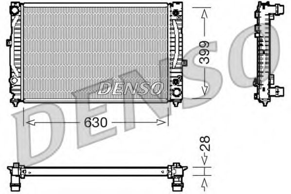 DENSO DRM02031 Радиатор, охлаждение двигателя для VOLKSWAGEN (Фольксваген) DENSO DRM02031 Радиатор, охлаждение двигателя для VOLKSWAGEN (Фольксваген)