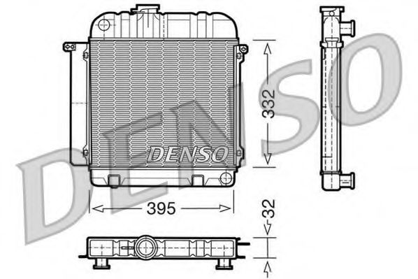 DENSO DRM05010 Радиатор, охлаждение двигателя для BMW 3 (Бмв 3) DENSO DRM05010 Радиатор, охлаждение двигателя для BMW 3 (Бмв 3)