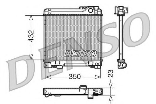 DENSO DRM05013 Радиатор, охлаждение двигателя для BMW 3 (Бмв 3) DENSO DRM05013 Радиатор, охлаждение двигателя для BMW 3 (Бмв 3)