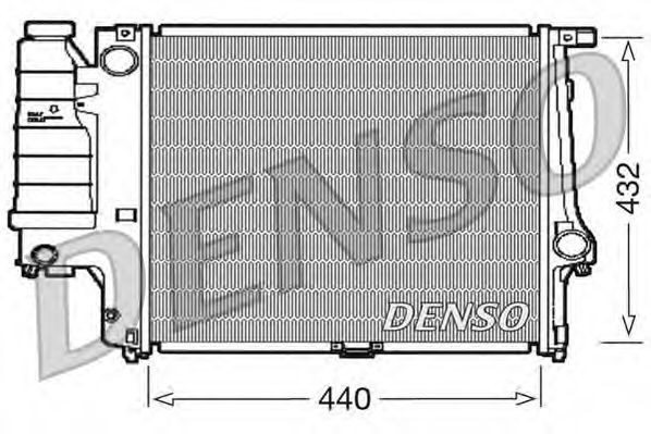 DENSO DRM05037 Радиатор, охлаждение двигателя для BMW 3 (Бмв 3) DENSO DRM05037 Радиатор, охлаждение двигателя для BMW 3 (Бмв 3)