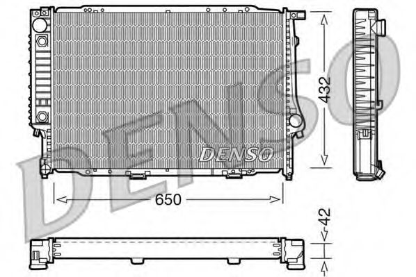 DENSO DRM05054 Радиатор, охлаждение двигателя для BMW 7 (Бмв 7) DENSO DRM05054 Радиатор, охлаждение двигателя для BMW 7 (Бмв 7)