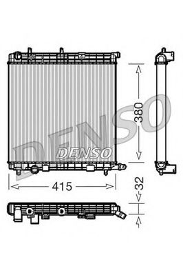 DENSO DRM07010 Радиатор, охлаждение двигателя для PEUGEOT 207 (Пежо 207) DENSO DRM07010 Радиатор, охлаждение двигателя для PEUGEOT 207 (Пежо 207)