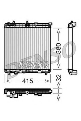 DENSO DRM07011 Радиатор, охлаждение двигателя для CITROëN (Cитроëн) DENSO DRM07011 Радиатор, охлаждение двигателя для CITROëN (Cитроëн)