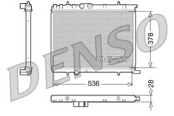 DENSO DRM07021 Радиатор, охлаждение двигателя для CITROËN BERLINGO (CитроËн Берлинго) DENSO DRM07021 Радиатор, охлаждение двигателя для CITROËN BERLINGO (CитроËн Берлинго)