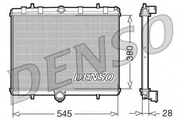 DENSO DRM07060 Радиатор, охлаждение двигателя для CITROëN (Cитроëн) DENSO DRM07060 Радиатор, охлаждение двигателя для CITROëN (Cитроëн)