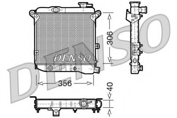 DENSO DRM09002 Радиатор, охлаждение двигателя 