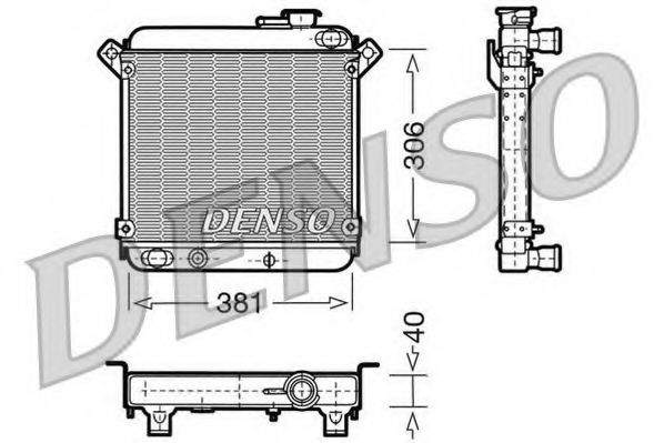 DENSO DRM09004 Радиатор, охлаждение двигателя 