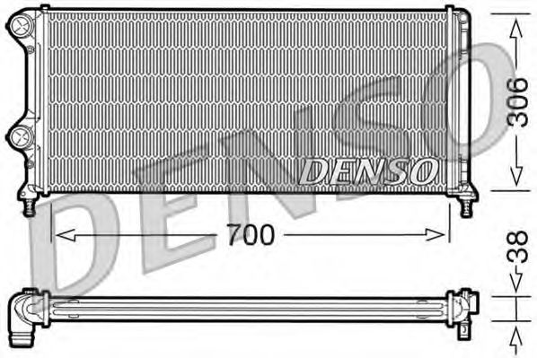 DENSO DRM09060 Радиатор, охлаждение двигателя 