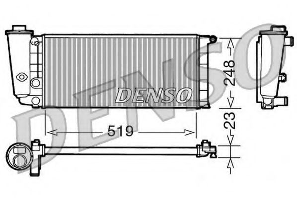 DENSO DRM09080 Радиатор, охлаждение двигателя для LANCIA (Лансиа/лянча) DENSO DRM09080 Радиатор, охлаждение двигателя для LANCIA (Лансиа/лянча)