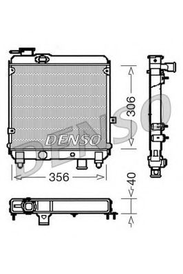 DENSO DRM09081 Радиатор, охлаждение двигателя 